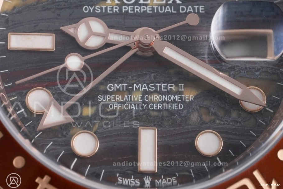 on Sh 861 Durable Dial RG Master GMT Best Iron ARF II Oyster Bracelet CHNR Edition Tiger 126715 0425